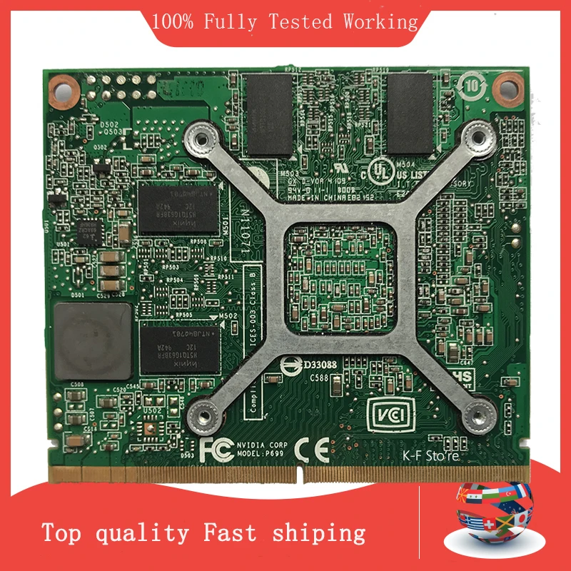 

Original Graphics Video Card GT 240M GT240M 1GB DDR3 N10P-GS-A2 for Acer Aspire 5739 5935 7738 8735 8940 Laptop