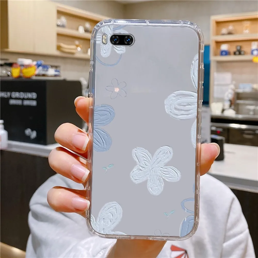 Daisy Flowers Phone Case For Huawei Mate P10 P20 P30 P40 P50 Smart Z Honor 50 60 70 Pro Lite Transparent Case