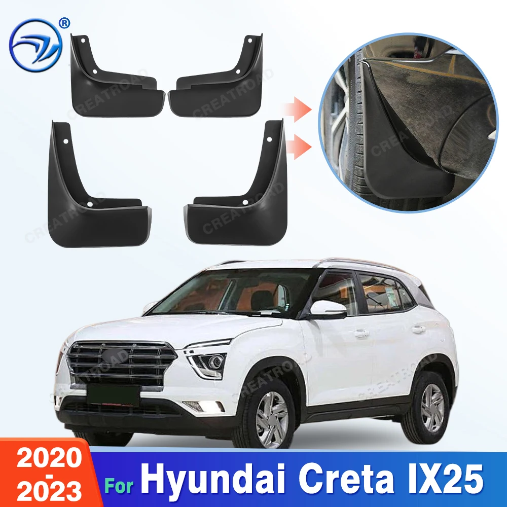 Guardabarros para Hyundai Creta IX25 2020 2021 2022 2023, Protectores Contra Salpicaduras, Accesorios para Auto