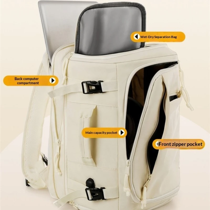 Travel Backpack Large Capacity Multi-Functional Computer Bag Lightweight Luggage Short Trip Business Trip Dry-wet Separation view 6