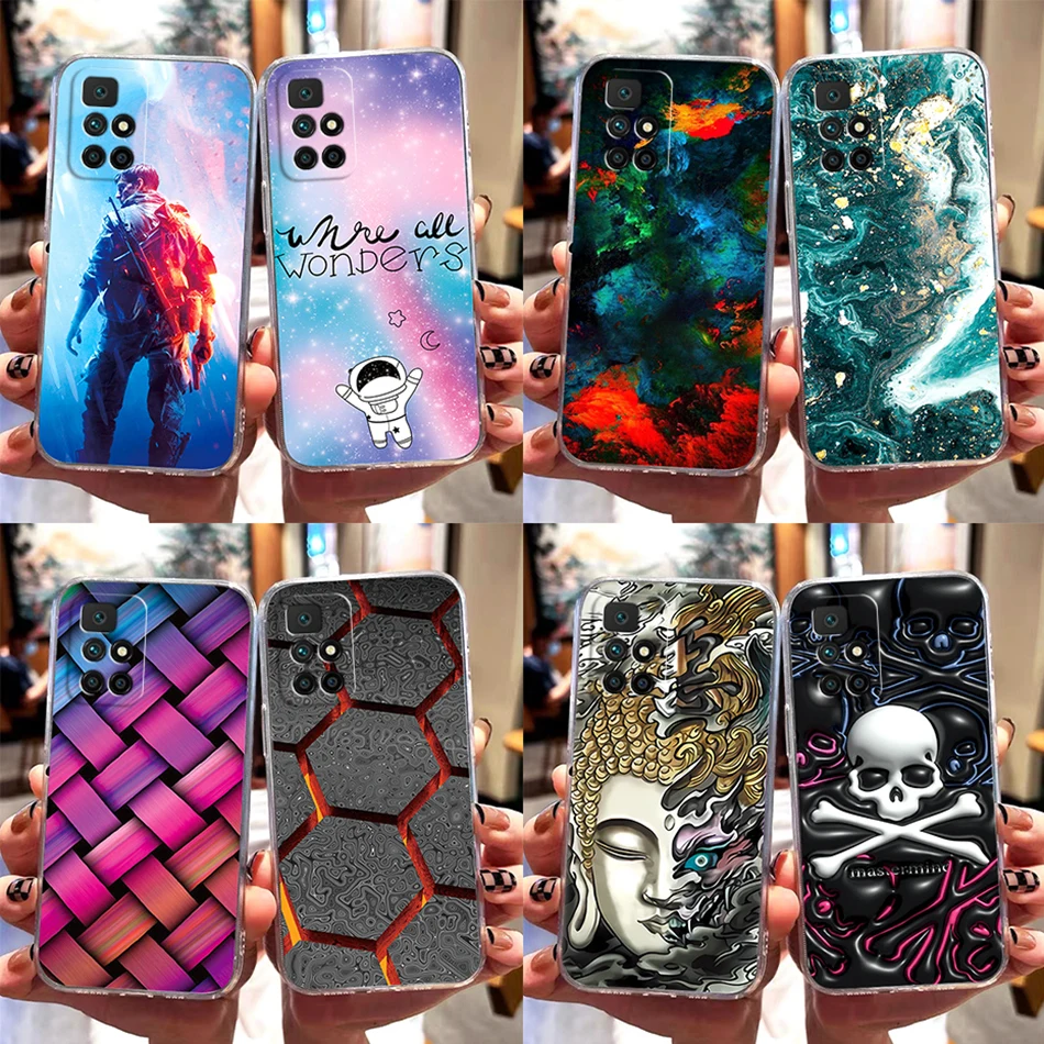 For Xiaomi Redmi 10 Case For Redmi 10 2022 Clear Cover Fashion Marble Silicone Soft Fundas For Redmi 10 Prime 2022 Bumper Coque