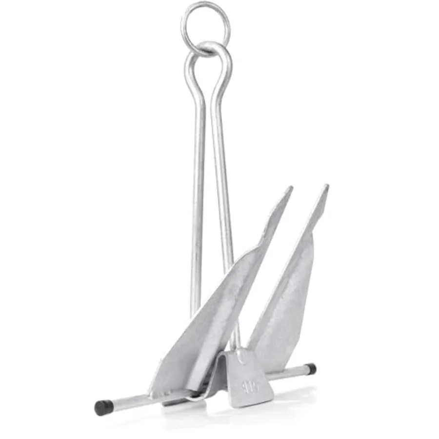 

Galvanized Fluke Anchor Different Size Pontoon Deck Fishing and Sail
