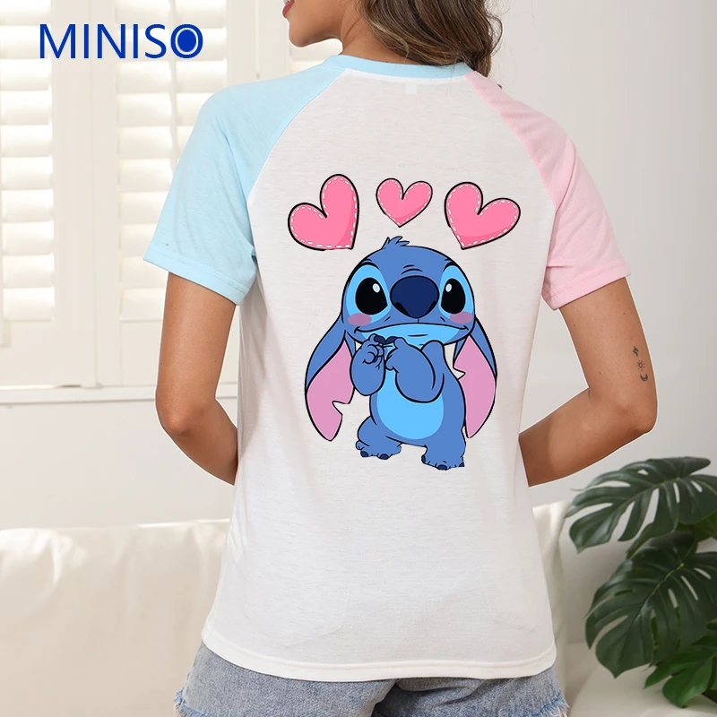

Clothes Women Short Sleeve Top Printing Disney Mickey Mouse Cartoon Graphic T-Shirt Streetwear Tees Fashion Female Clothing