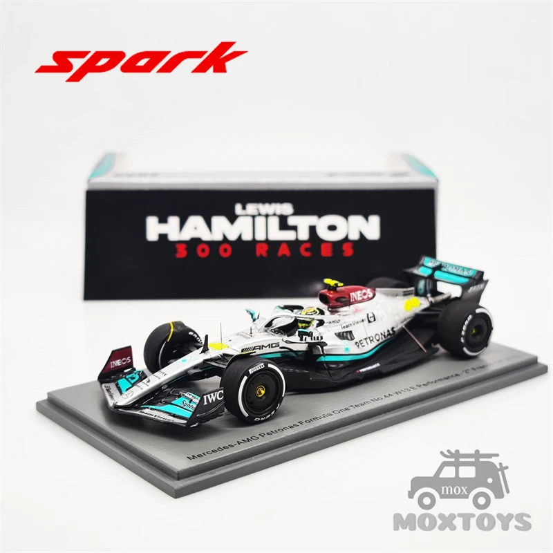 

Spark 1:43 2022 F1 MB Petronas F1 W13 E Performance NO44 L.Hamilton 300TH French Resin Model Car