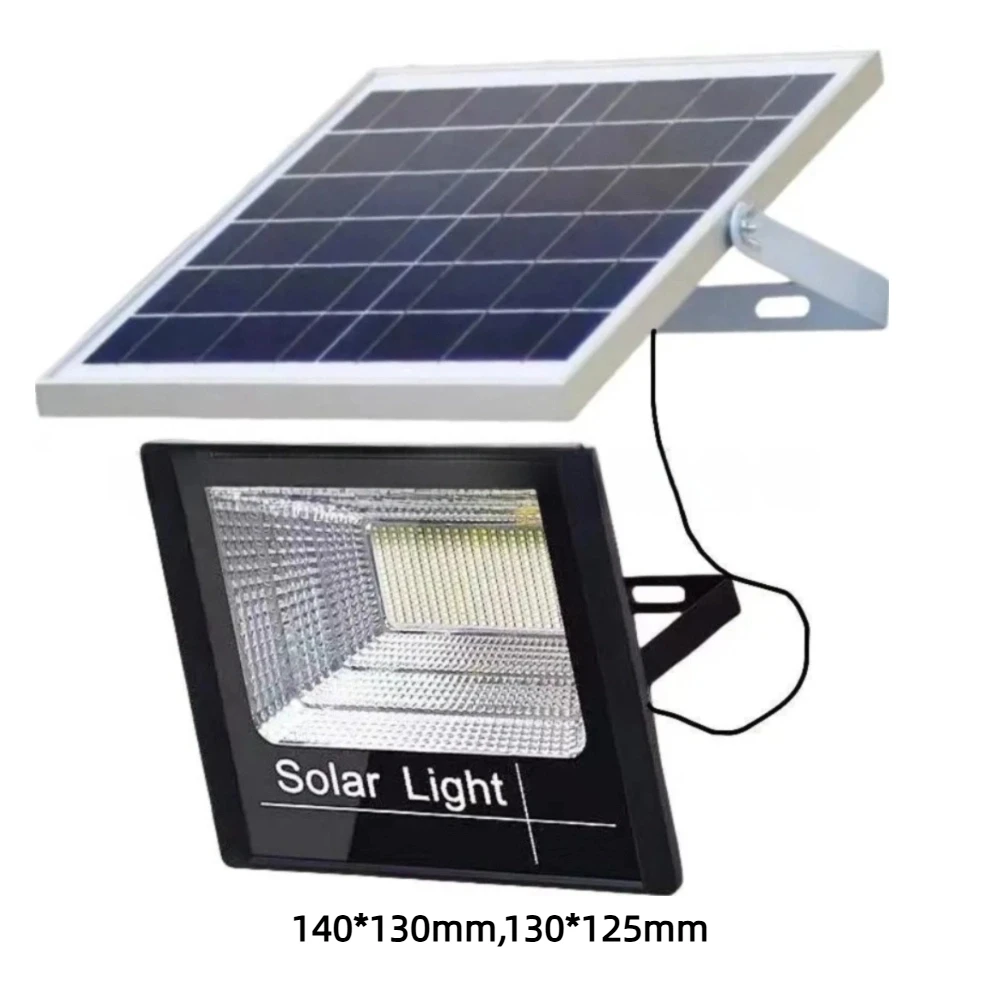 100W LED Solar Light Waterproof with Remote Control Solar Reflector Spotlight High Brightness Intelligent Light Garden Street