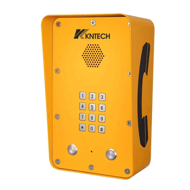 

KNTECH Robust Aluminium Alloy Die-cast Body Auto-dial phone Emergency Voip Outdoor Intercom KNZD-09A-1