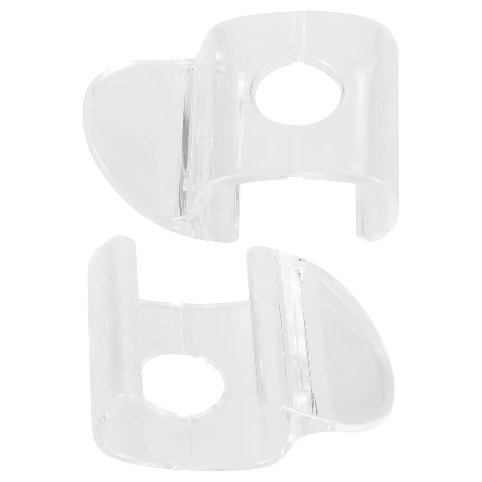 1Pair Transparent Arc Handle Accessories Cordless Blind Handles Roller Shade Pulls Bottom Window Shade Accessories
