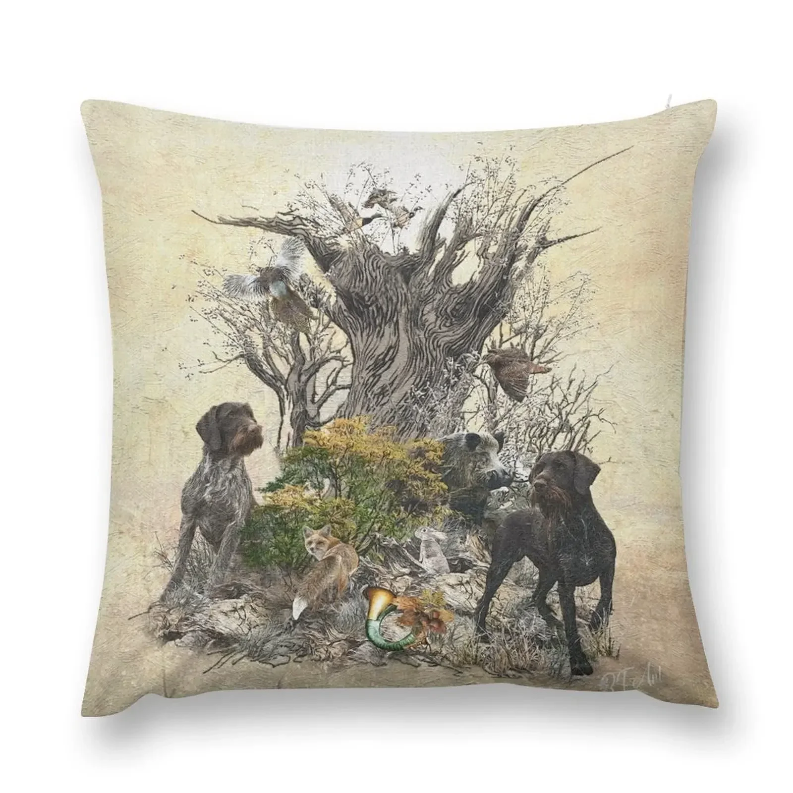 Deutsch Drahthaar Throw Pillow Pillowcases Bed Cushions Decorative Pillow Covers For Sofa pillow