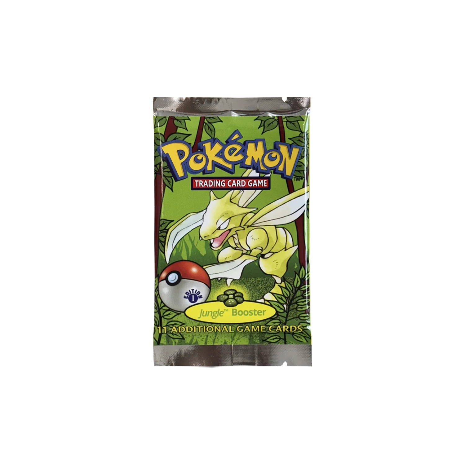 Pokémon Cards 1st Edition Jungle Booster Foil 36 Packs PKM Proxy Card Trading Game Card Board Game Whole Set Collection Card Toy