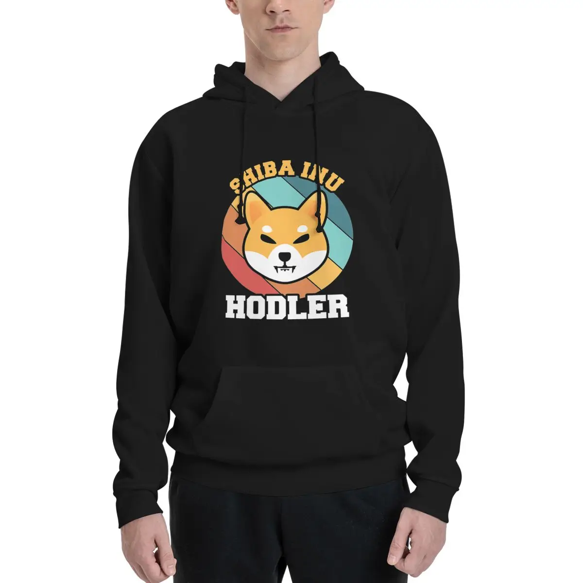 Funny Shiba Inu Hodler Shiba Inu Coin Cryptocurrency Couples Plus Velvet Hooded Sweater High grade Home Beautiful Hooded rope