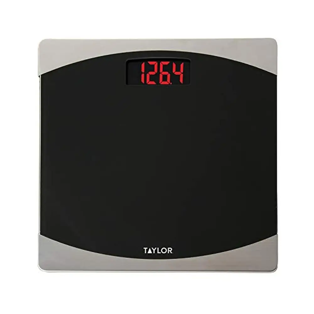 

Digital Bathroom Scale with Black and Silver Design