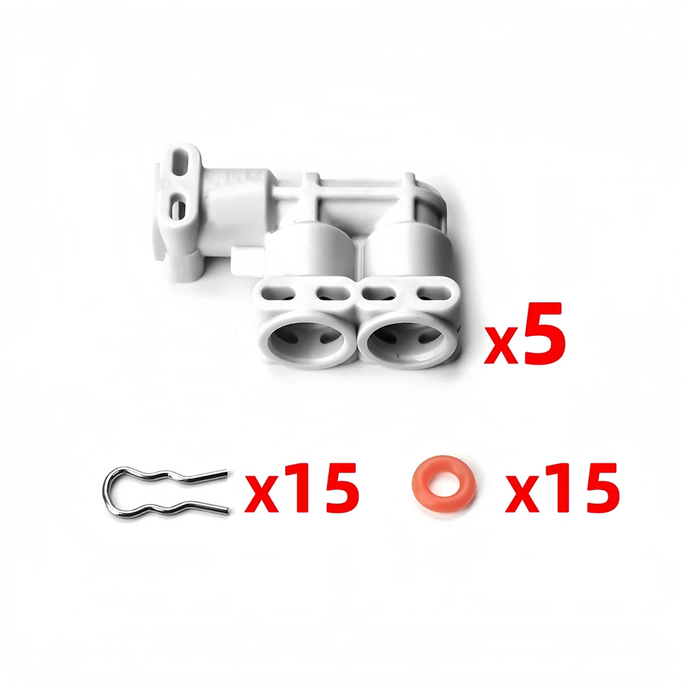 35 قطعة/المجموعة ماكينة القهوة موصل لجميع أجزاء ماكينة القهوة استبدال اتصال البخار ثلاثي الاتجاه مع الختم O-حلقة #3