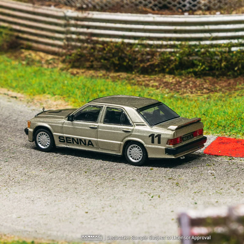 TARMAC WERKT 1/64 190E 2.3-16 SENNA 1984-legering motorvoertuig speelgoed spuitgieten metalen model collectie jongen kerstcadeaus