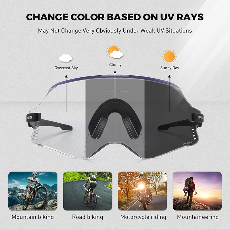 SCICON Photochromic Cycling Glasses Men Women Outdoor Sports Cycling Sunglasses Mountain Bike Road Bicycle Cycling Eyewear