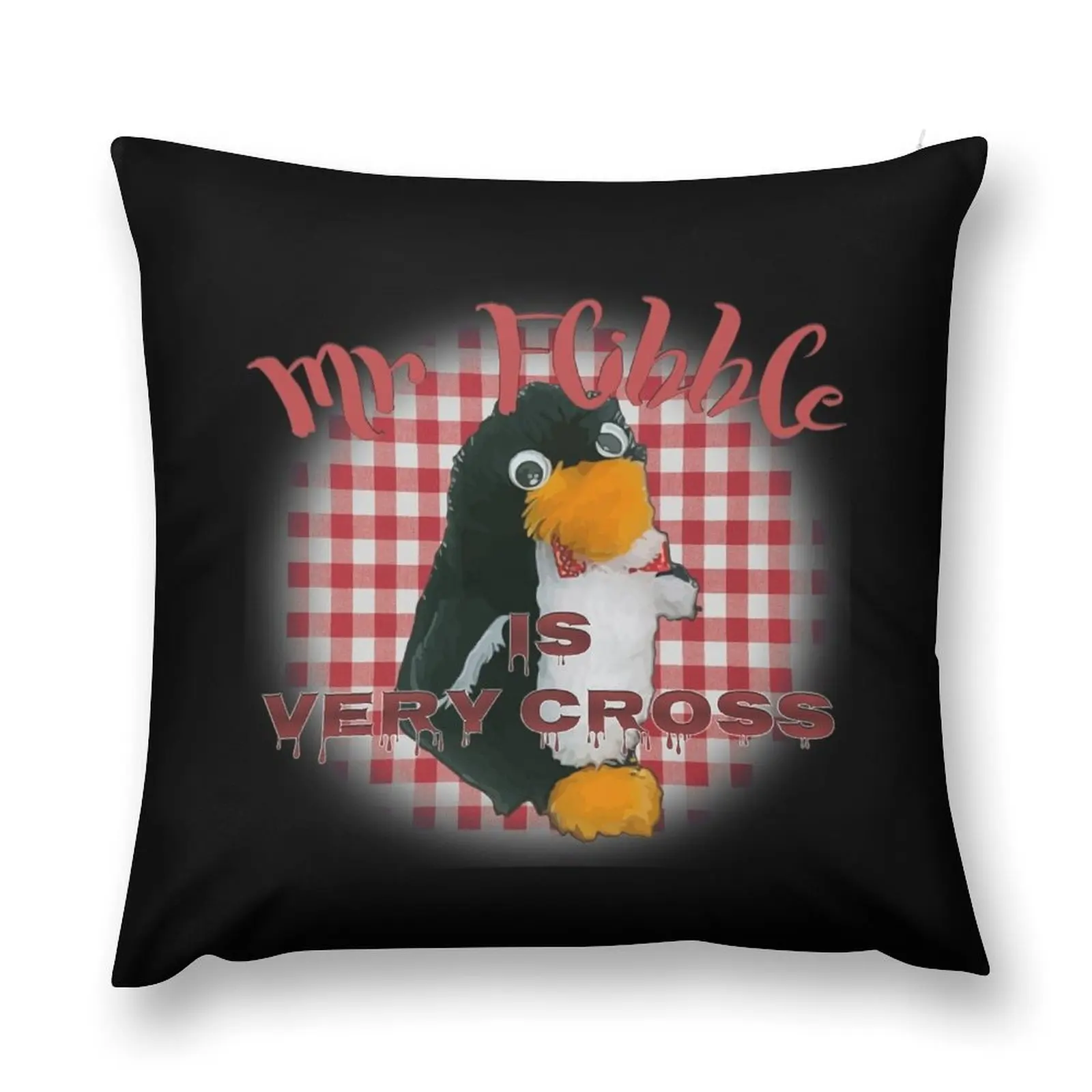 

Mr Flibble is very cross Throw Pillow autumn decoration Christmas Pillows pillow