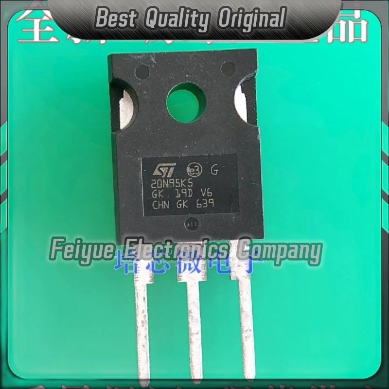 5PCS-20PCS  20N95K5 STW20N95K5  TO-247 17.5A/950V MOS Best Quality Imported Original