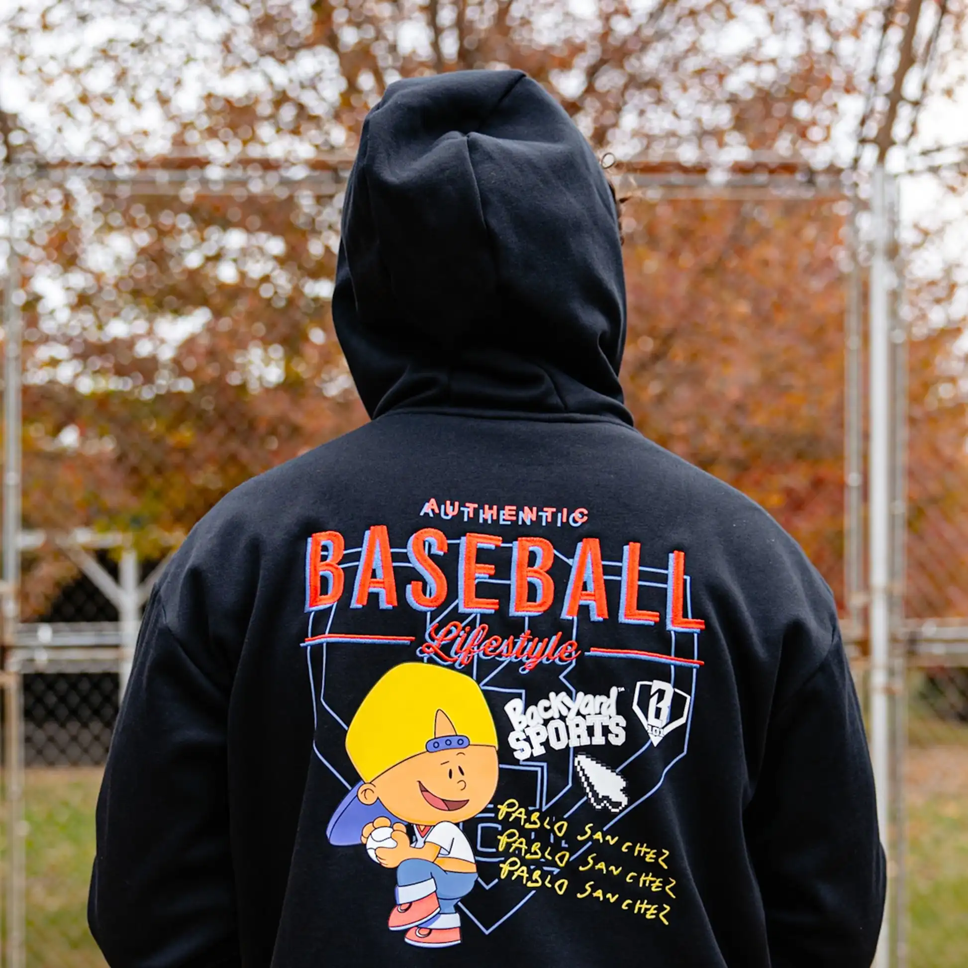 

Autumn and Winter Children's Baseball Hooded Sweatshirt, Adult and Children's BL101 Baseball Fleece Pullover