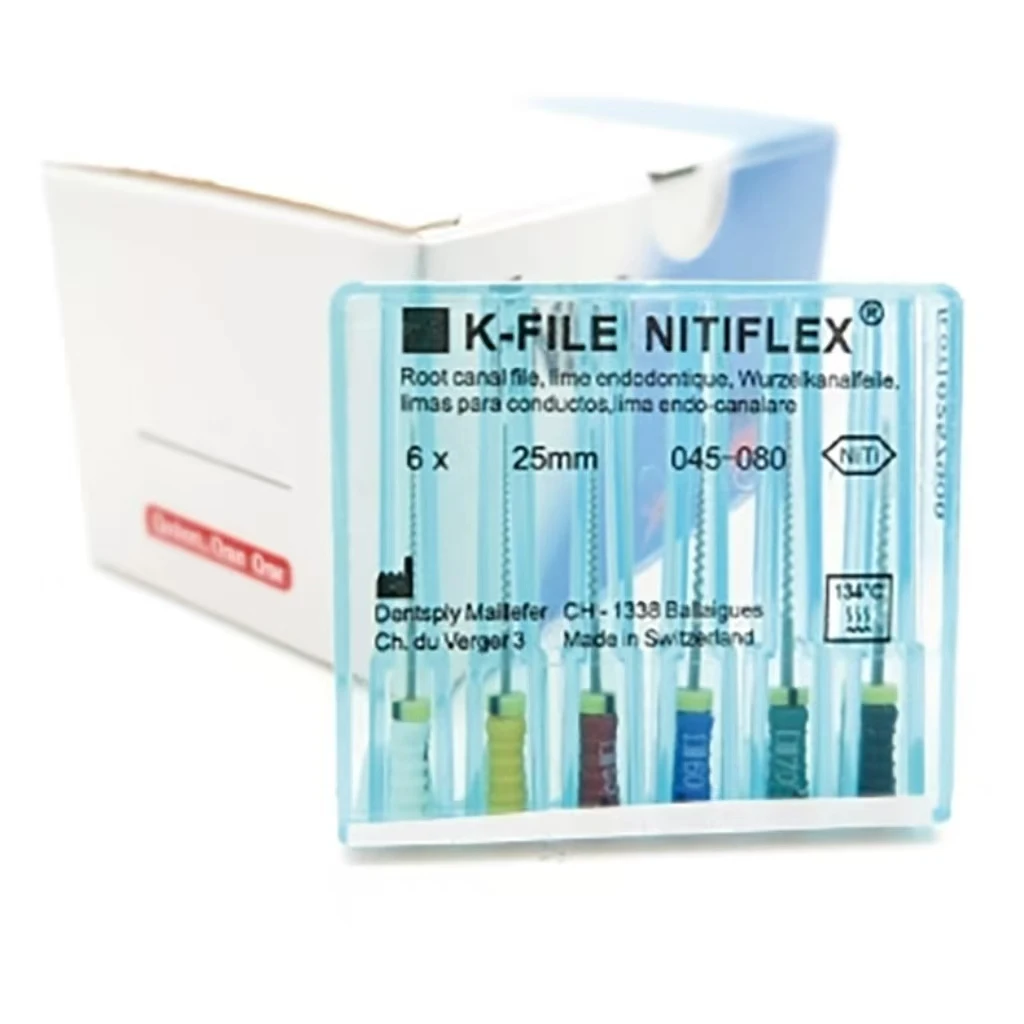 

12Packs/Box Dental K-FILE NiTi Flexible 21/25mm Endo Root Canal K Files Hand Use Endodontic Nickel Titanium Dentist Supplies