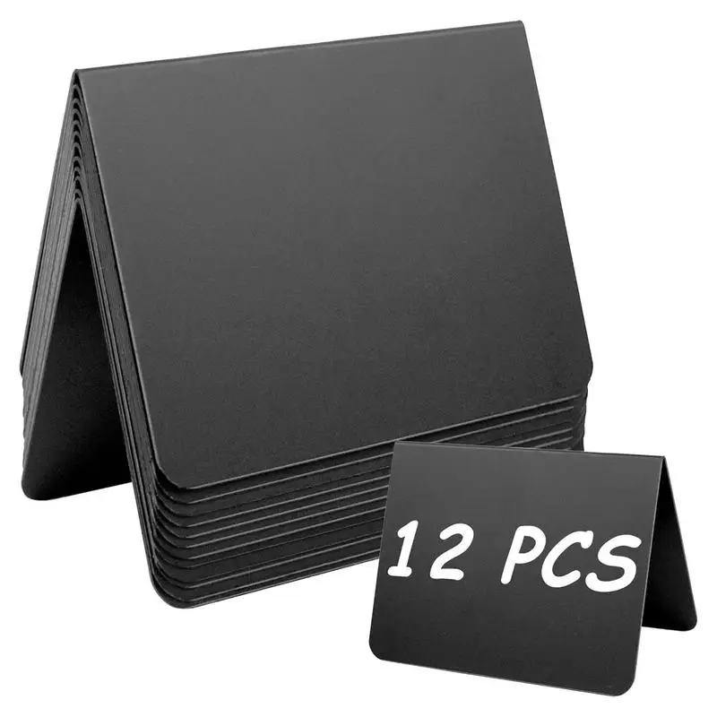 Индикаторы для еды, 12 шт., искусственная еда с 1 шт. меловым маркером, товары для кейтеринга, для буфета, искусственная еда, свадебные пекарни