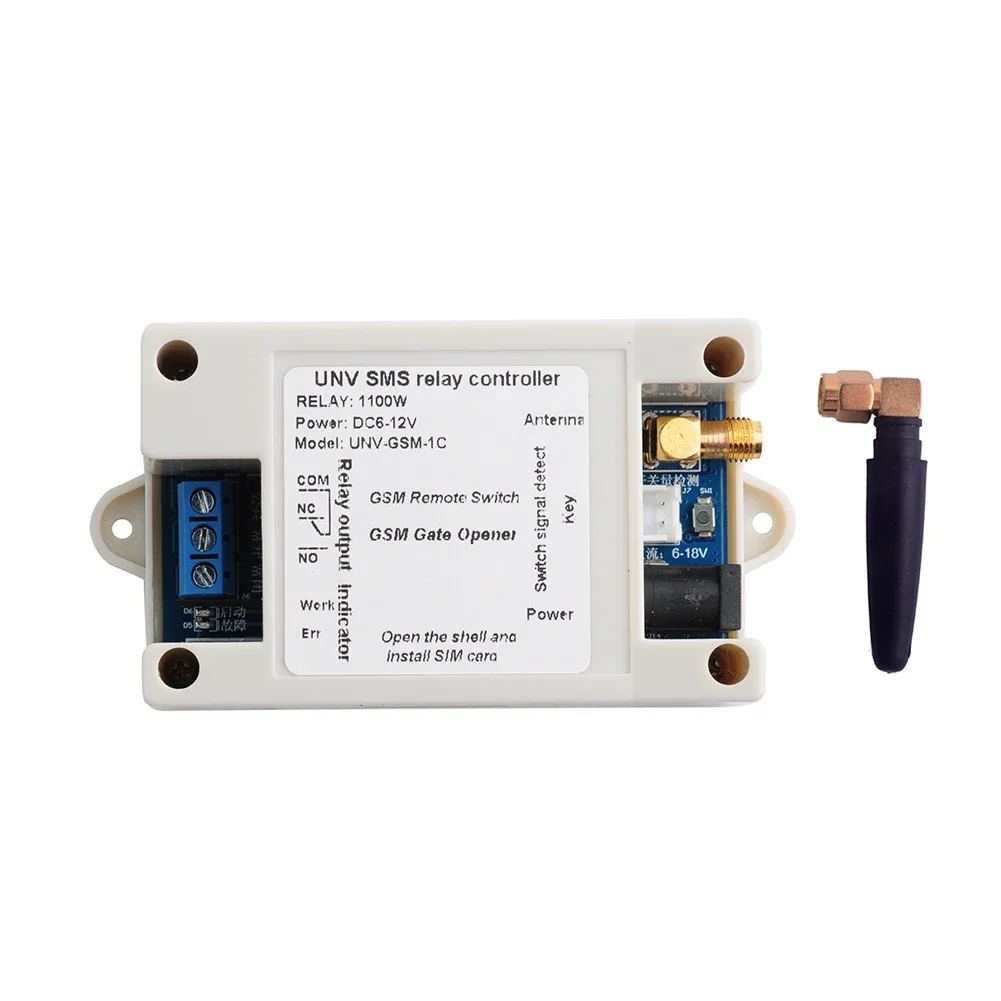 Módulo de relé de 1 canal/2 canales, interruptor de Control remoto SMS GSM SIM800C STM32F103CBT6 para bomba de oxígeno de invernadero FZ3024/FZ3064