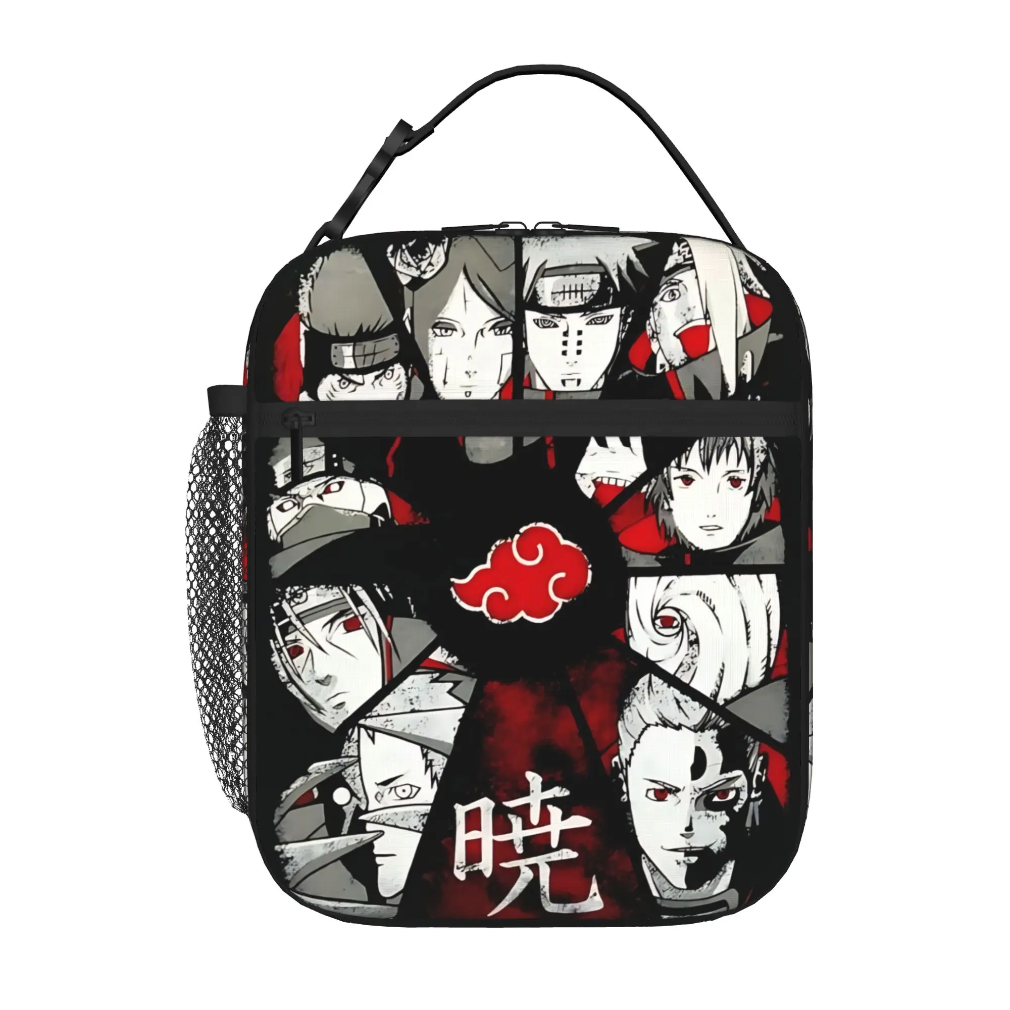 Naruto anime comic Insulated Lunch Bag Meal Pack Rice Bag  bolsa Student Bento Lunch Handbag Insulation