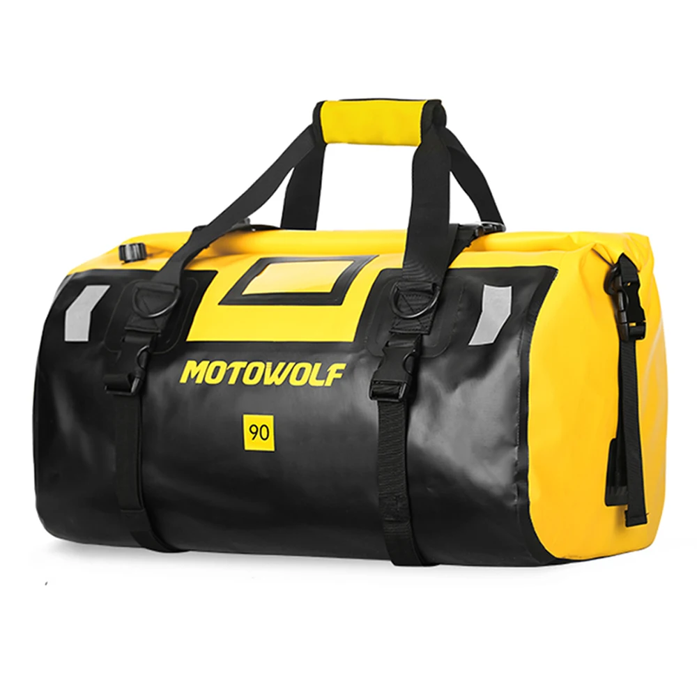 Motorcycle Travel Bag Long-Distance Motorcycle Travel Large Capacity 90L Car Off-Road Waterproof Travel Bag Storage Back SeatBag