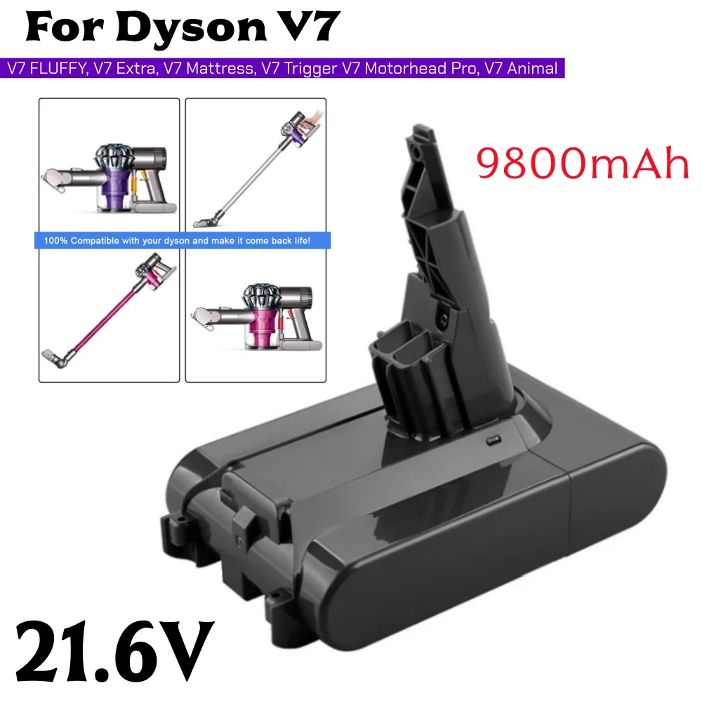

21.6V Vacuum Cleaner Rechargeable Battery for Dyson V7 Series Absolute Fluffy Animal Pro Battery