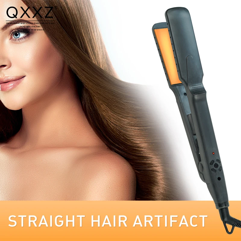 

QXXZ Hair Straightener Fast Preheating Iron Professional Tourmaline Ceramic Heating Plate Four Gear Temperature Adjustable