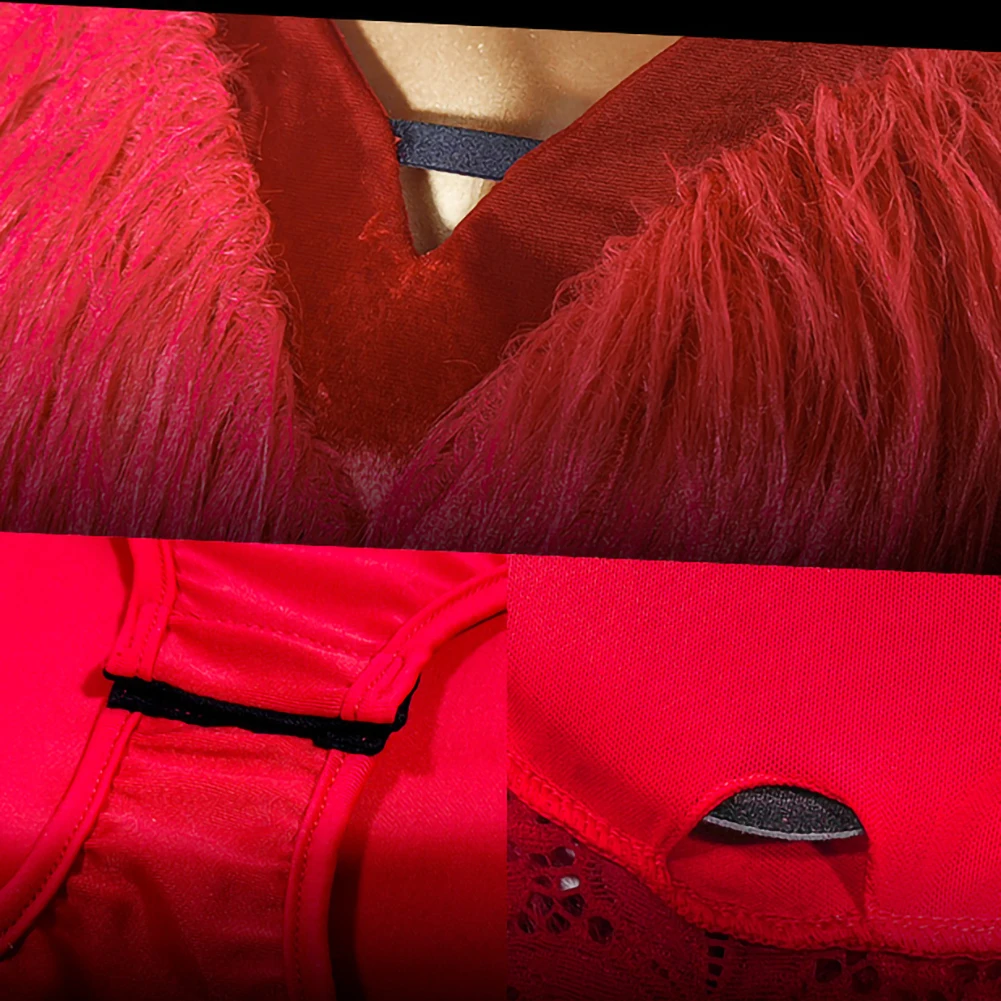 Sleeveless Tango Dress Fluffy Samba Red Women's Sexy Sling Strap Latin Dance Clothing Practice Clothes Performance Use