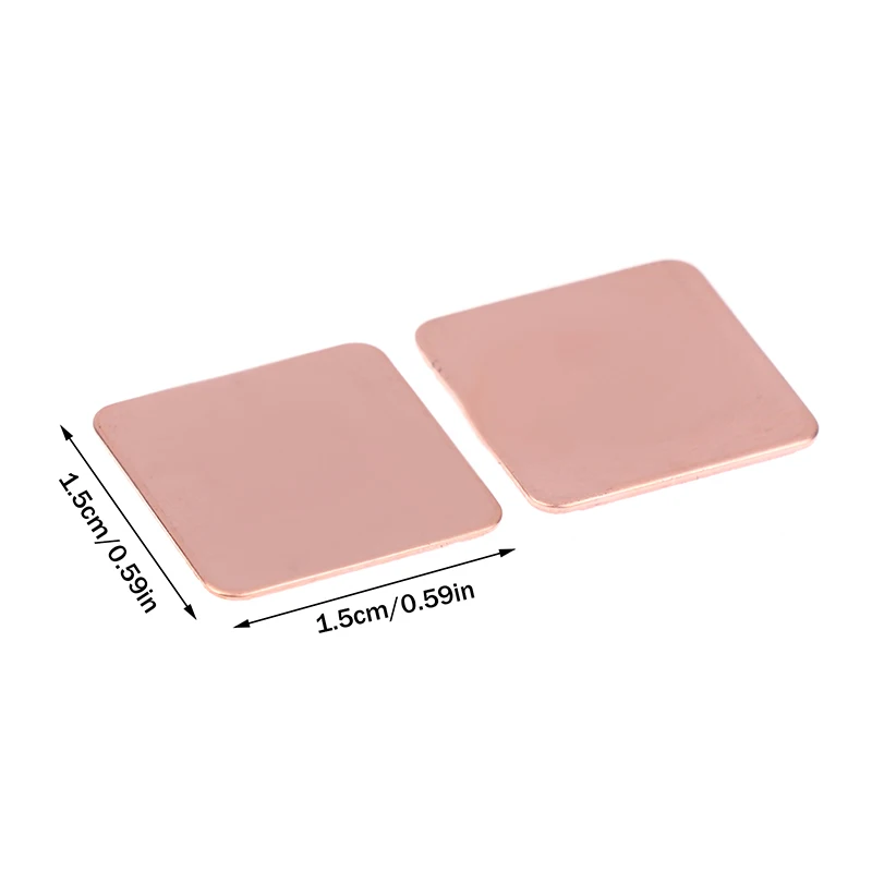 △ 10Pc 0.1/0.3/0.4/0.6MM Thickness Laptop Copper Sheet Plate Strip Shim Thermal Pad Heatsink Sheet For GPU CPU Chip RAM Cooling