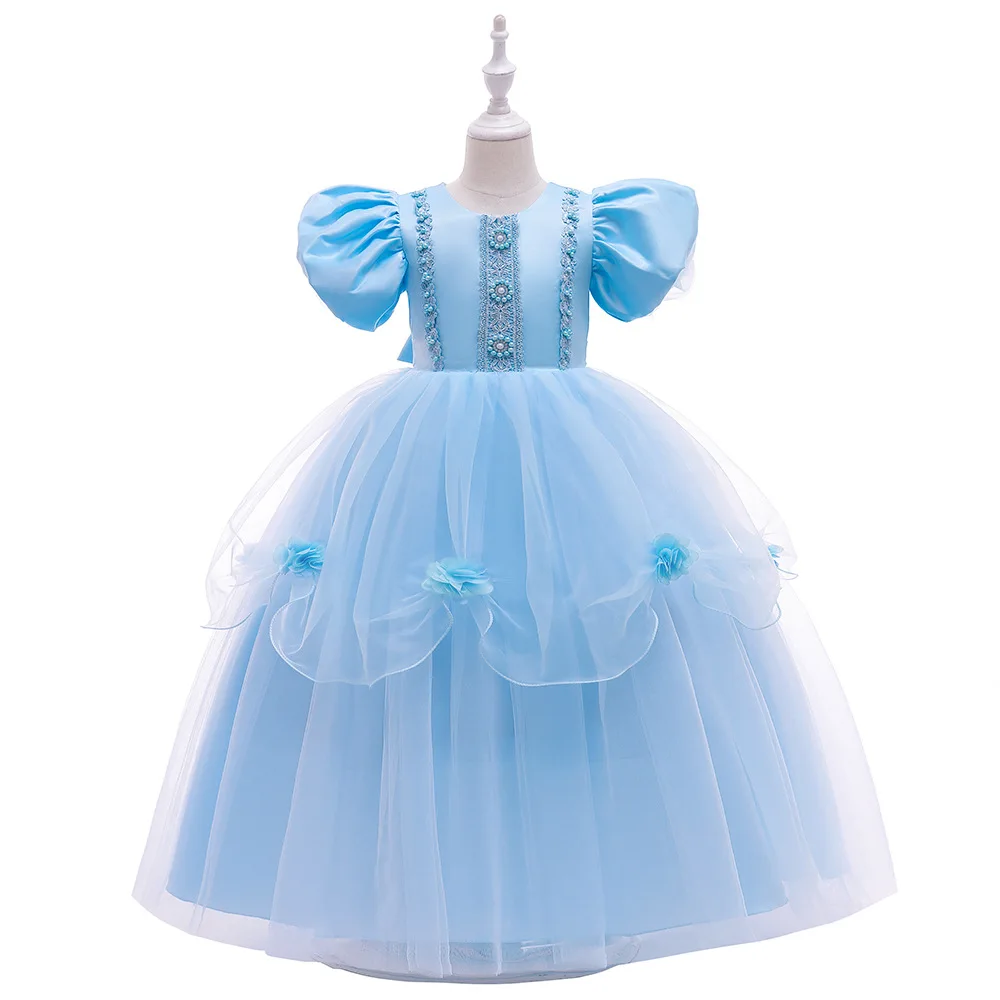 

Princess Girl Dress Children Christmas Party Costume For Fantasy Kids Ball Wear Dress Up Elegant Pageant Catwalk Gown Cosplay