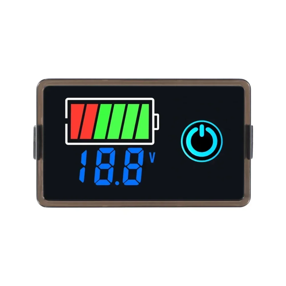 Two-wire LED Digital Voltmeter, DC8-100V Battery Monitor Battery Capacity Gauge Two-wire LED Digital Voltmeter Meters Detector