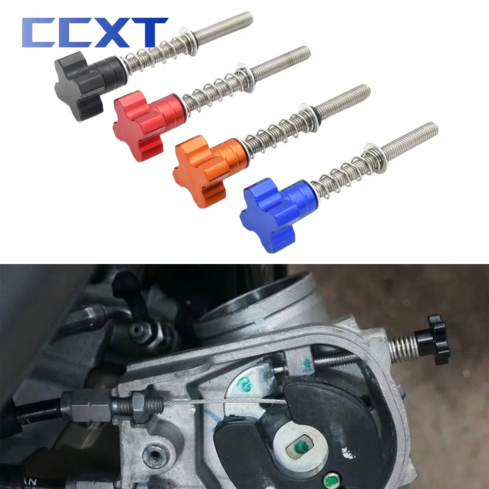 

Motorcycle CNC Carburetor Speed Adjuster Screw For KTM 150 250 300 XCW TPI 2018-2022 250 300 EXC TPI Six Days 2018-2022 EXC150