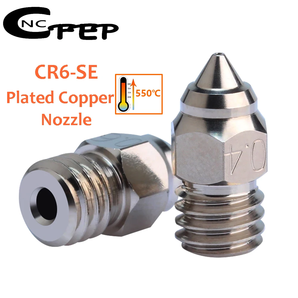 

1/2/3pc MK8 Copper Plated Nozzle High Temperature Resistance M6 Thread CR6 SE Nozzles For Ender 3 S1 Ender 5 CR10 Ender 3 V2 Neo
