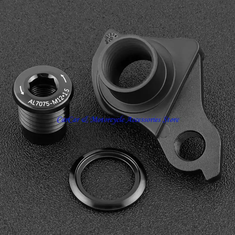 

G5AD High Durability Derailleur Hanger Aluminum Bike Tail Hook M12x1.0 M12x1.5 for Smooth Shifting in Mountain & Biking