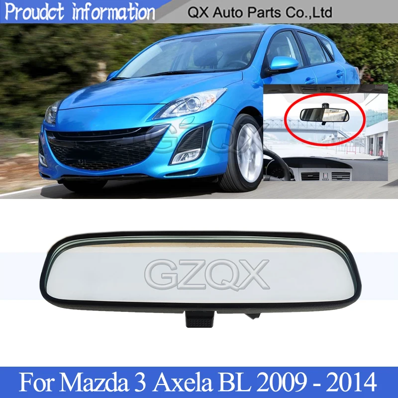 CAPQX Interior Rearview Mirror For Mazda 3 Axela BL 2009-2014  Mazda 2 DE 2007 2008 2009-2014 Inner Rear View mirror