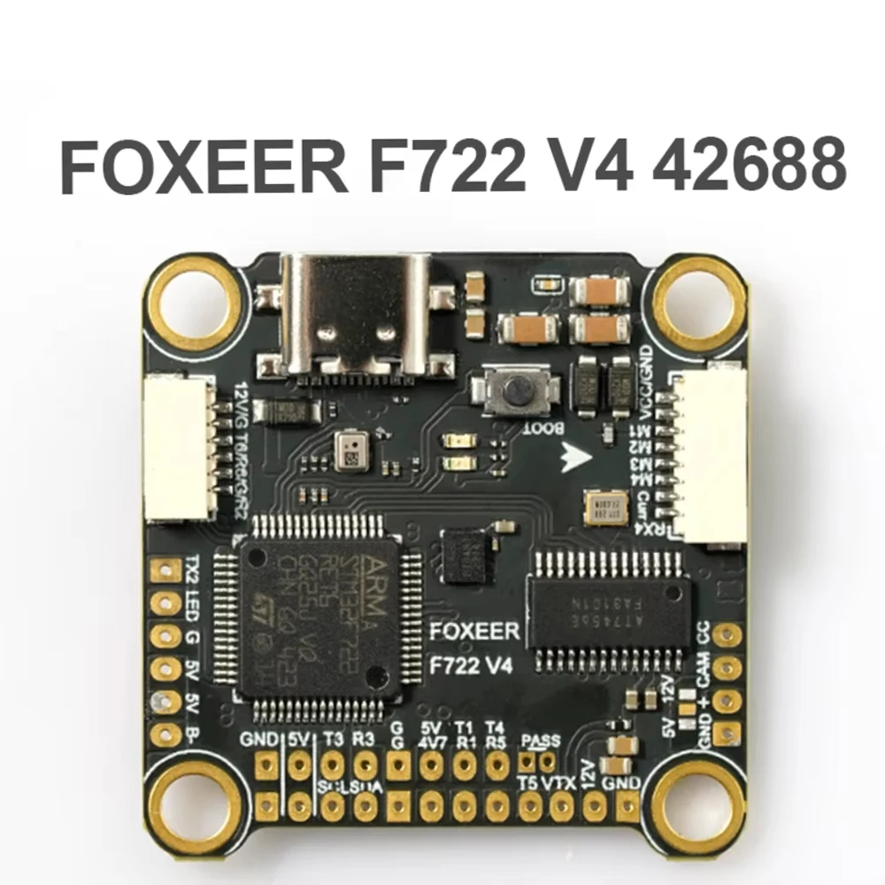 Foxeer F722 V4 FC Flight Controller 16M Flash Memory  Dual BEC ICM42688 DPS310 MR1864 for Fpv Flight