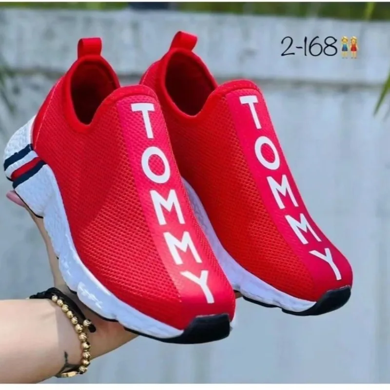 2024 Summer new round head shallow mouth trainers women\'s large size elastic leisure single shoes