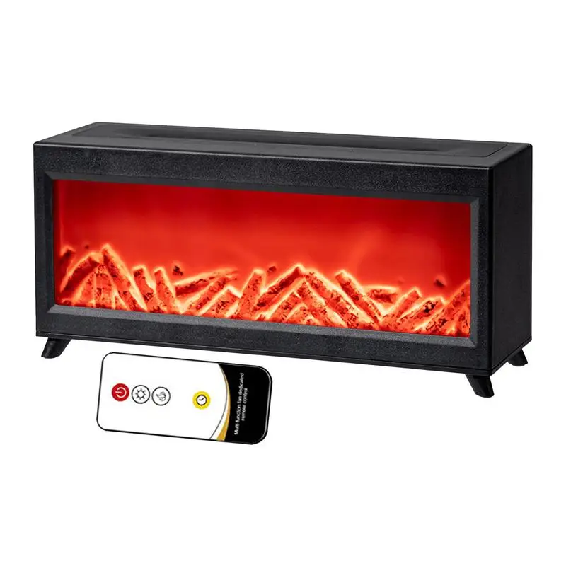 

Fire Place Diffuser 220ml Flame Diffuser Humidifier With Remote Control 7 Colors Lighting Air Aromatherap Fire Place Decorative