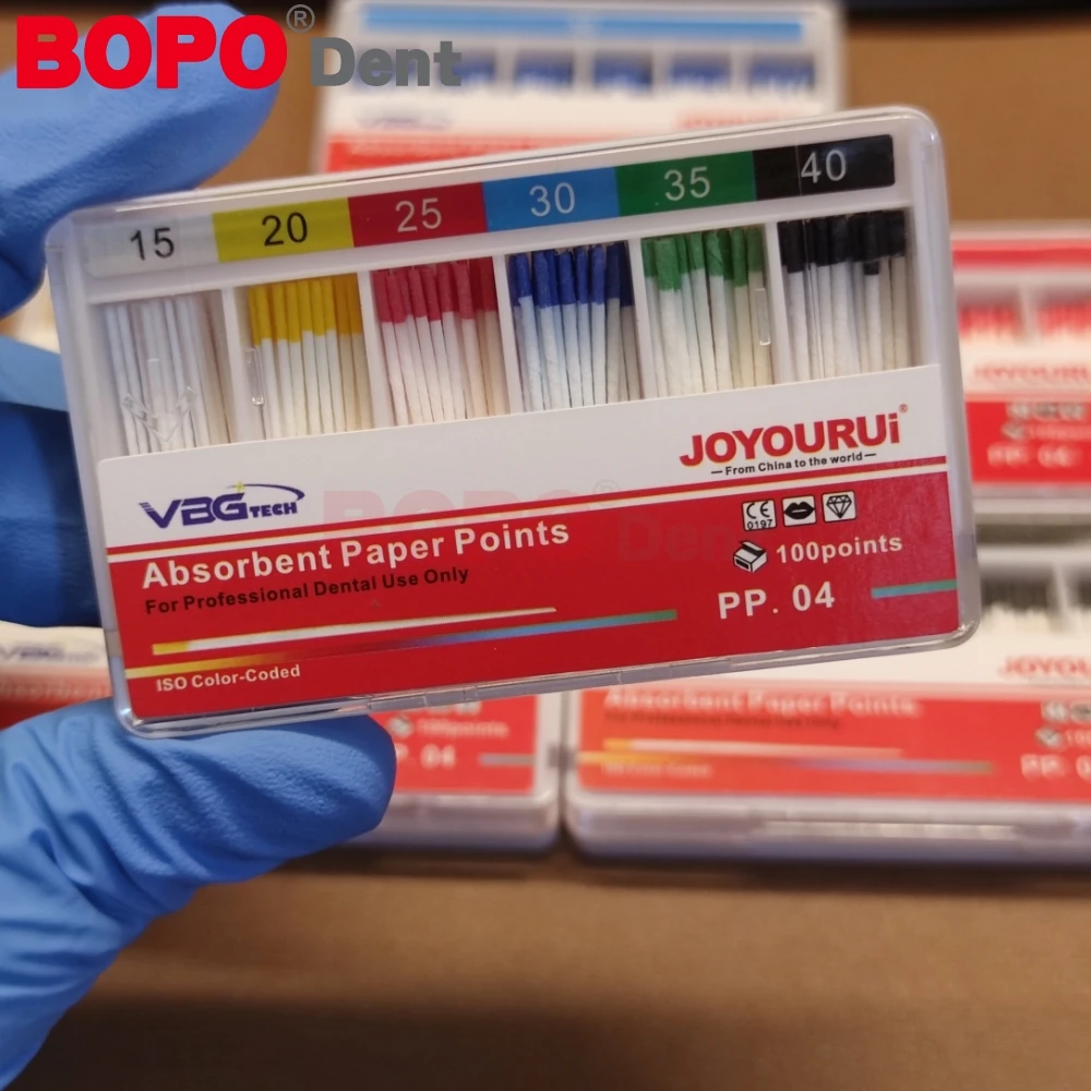Dental Absorbent Paper Points 04Taper15-40# For Dentist Use Dentistry Materials Dentist Product Root Canal Endodontic Paper Tips