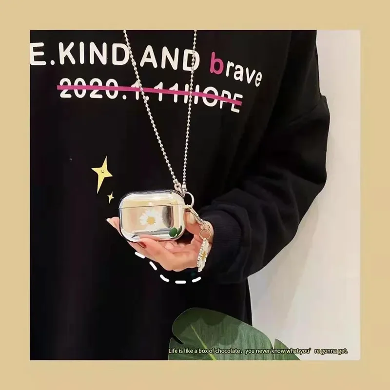 كوريا peaceminusone x جزء ديزي سماعة لاسلكية تعمل بالبلوتوث سماعة الرأس ل Airpods 1/2 سماعة غطاء ل Airpod 4th/3th/pro/pro 2