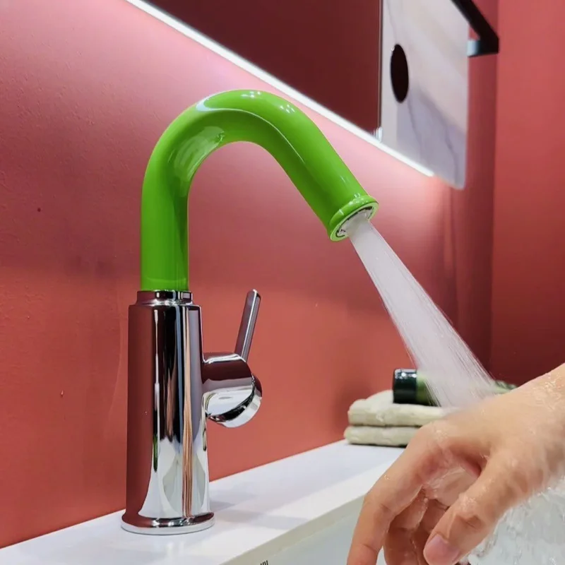 Children's basin hot and cold faucet cartoon kindergarten color face wash hand pool basin mouthwash household