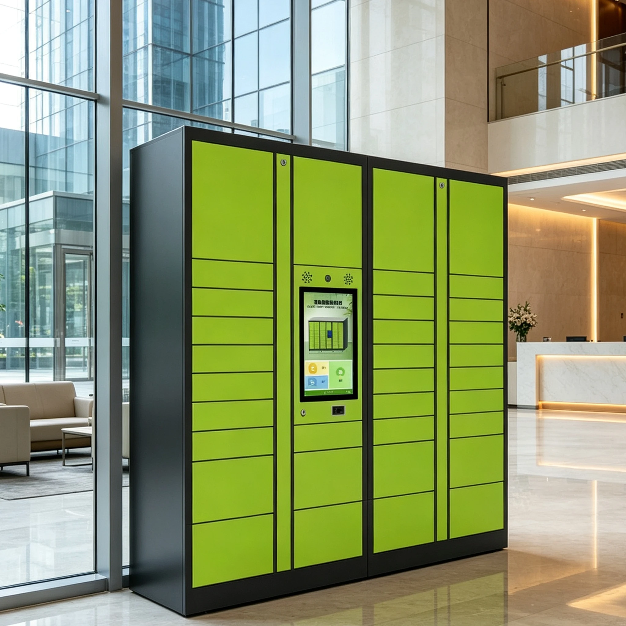 Outdoor Order Pickup Courier Storage Cabinet Parcel Intelligent Intelligent Metal Delivery Parcel Storage Cabinet
