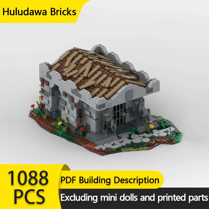 

Medieval Street View Model MOC Building Bricks Kingdoms King's Grave Modular Technology Gift Holiday Assemble Children Toys Suit