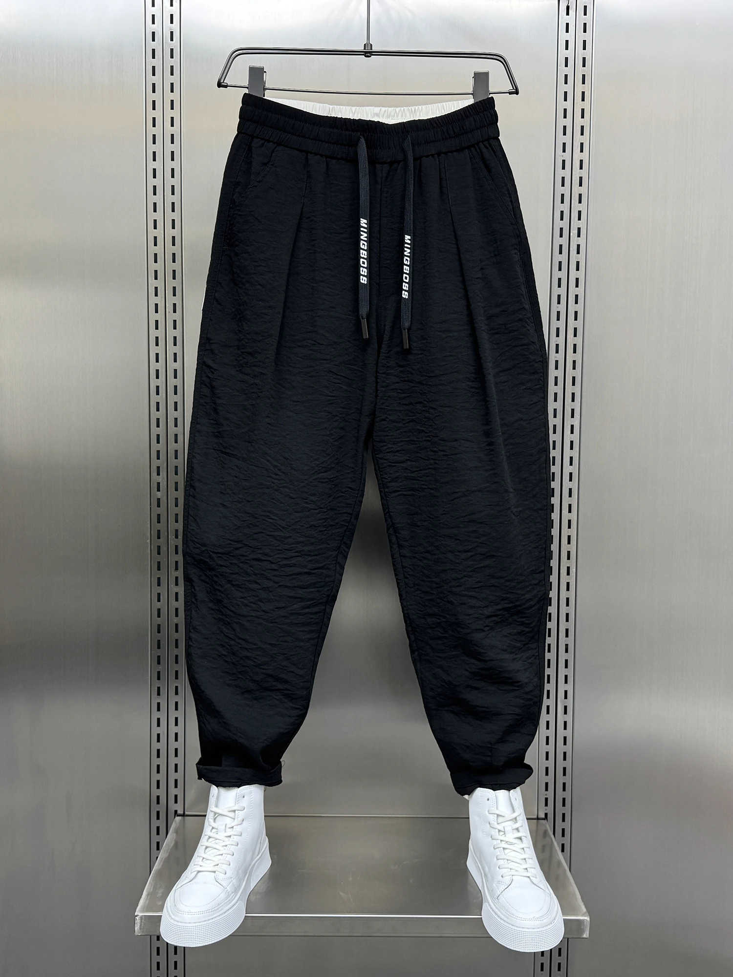 

Men's Summer Casual Pants Draped Cotton Linen Loose Fit Thin Sle Versatile Comfortable Breathable Youthful Pure Color