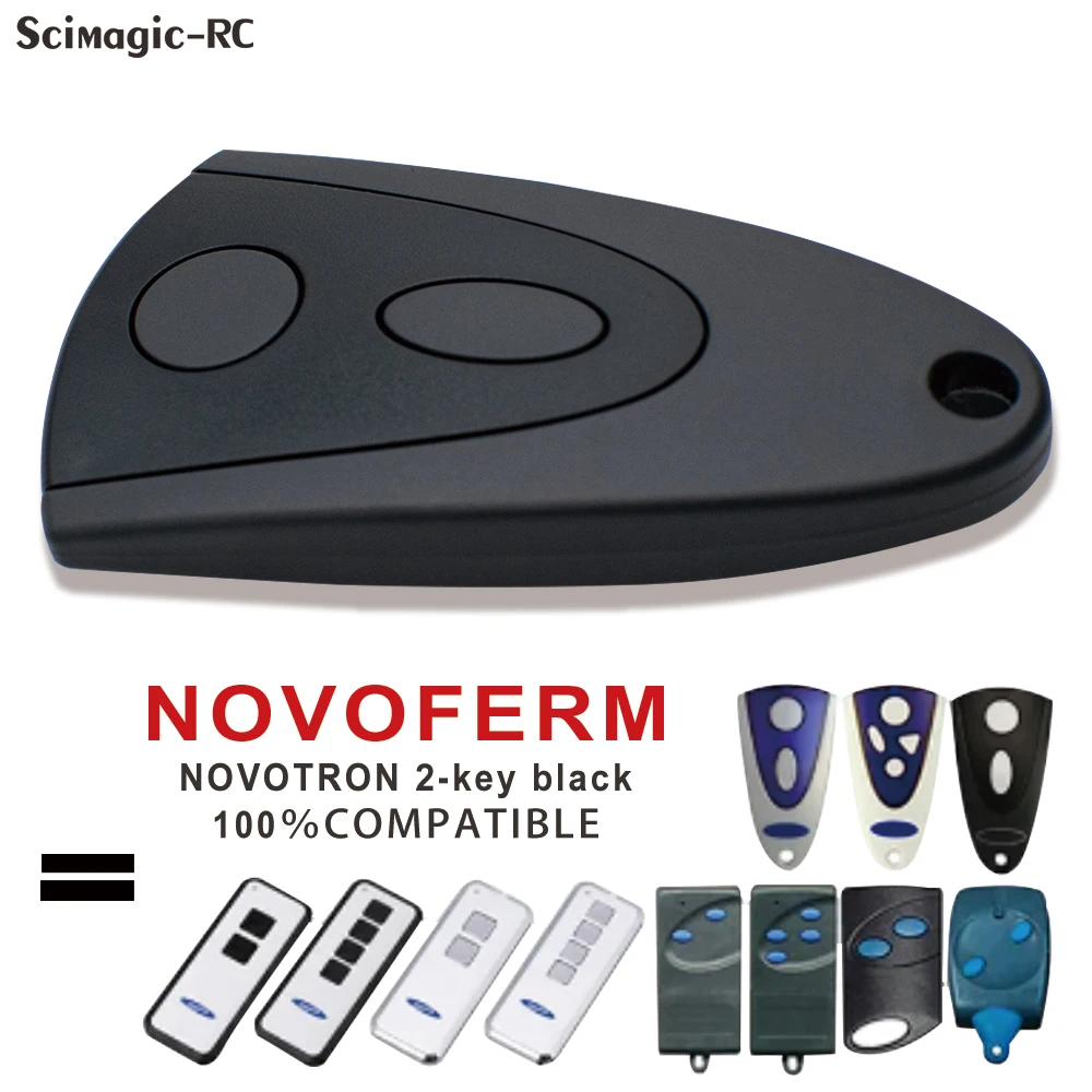 

5 Styles 433.92MHz NOVOFERM NOVOTRON 504 MAX43-4 502 MAX43-2 512 MIX 43-2 522 524 Design MNHS433-02 Garage Door Remote Keychain