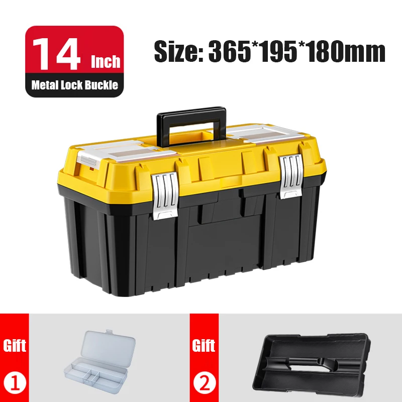 Multifunctional Plastic Tool Storage Box Multiple Specifications with Handle Portable Tool Organizer