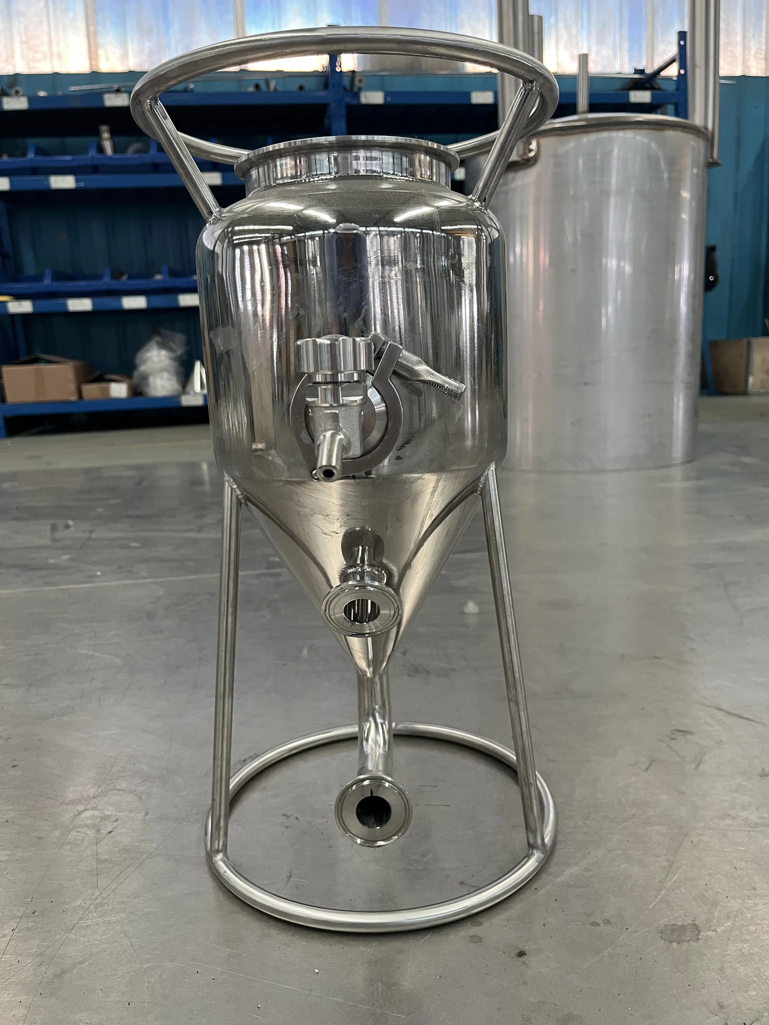 Household brewing fermenter beer machine double wallet stainless steel 304 with dimple cooling