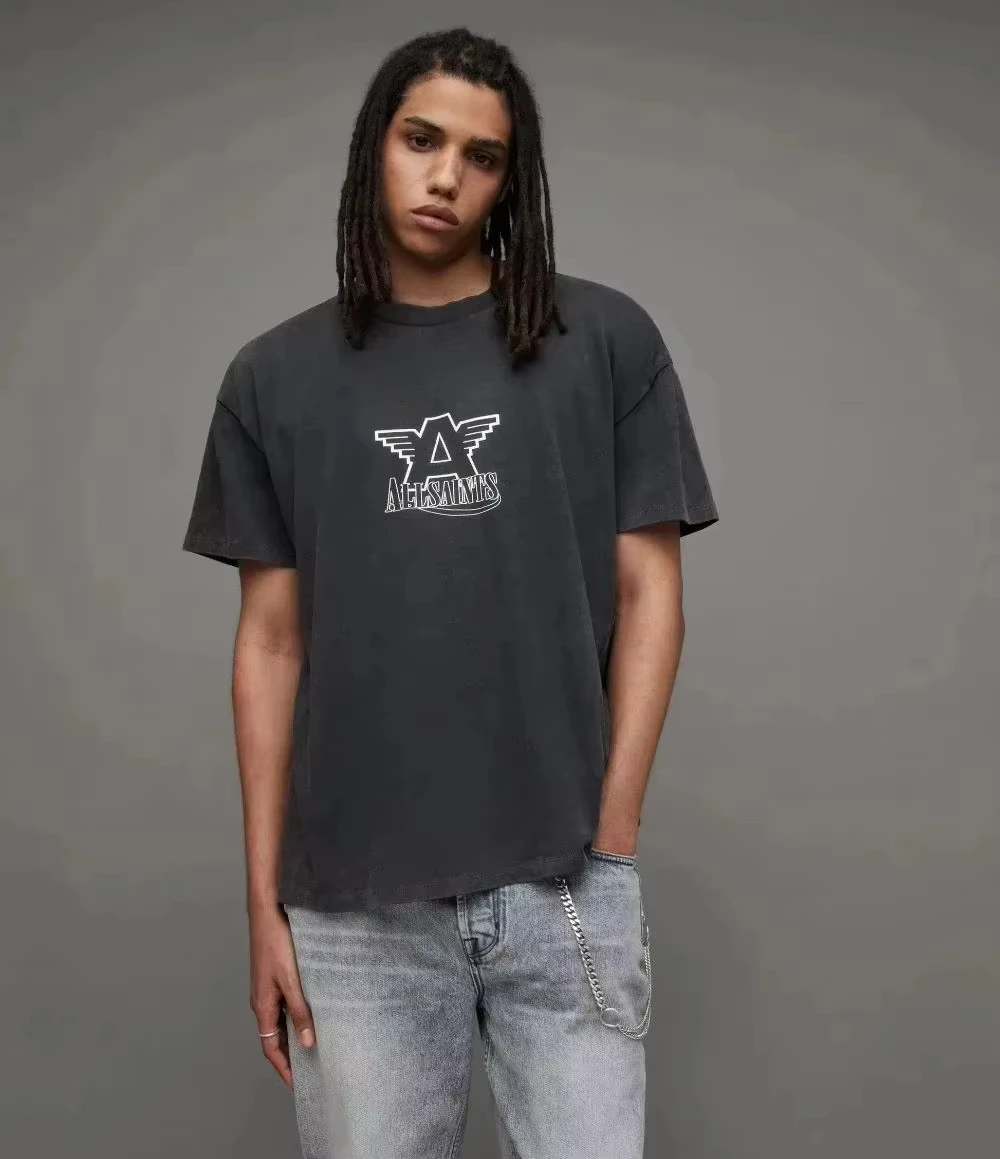 

Motorcycle Men's and women's T-shirts 100% cotton fashion trend men's short-sleeved couples casual loose commuting trend