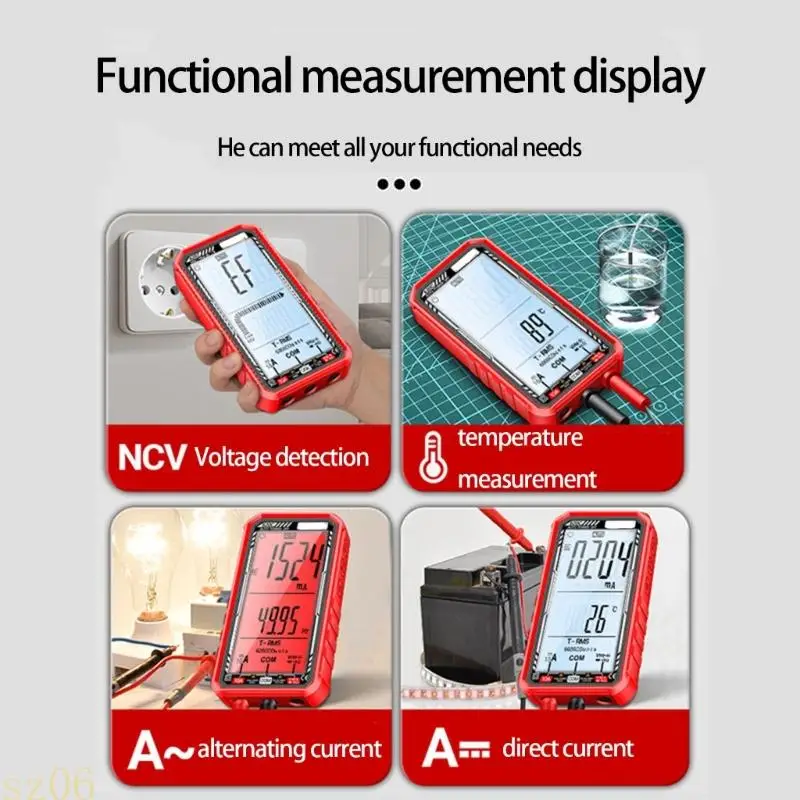 

Q2Q4 Электрический мультиметр, бесконтактный USB-перезаряжаемый ЖК-экран для обнаружения потенциального потенциала